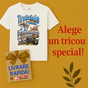 Tricou Copii Tralalelo Tra la la Bombadiro VS Tralalelo Funny Italian Brainrot Meme Graphic T-Shirt - Img 6