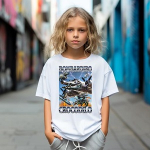 Tricou Copii Tralalelo Tra la la Bombardiro Crocodilo - Italian Brainrot Meme T-Shirt (2) - Img 4
