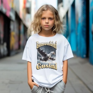 Tricou Copii Tralalelo Tra la la Bombombini Gusini Funny Italian Brainrot Meme Graphic T-Shirt - Img 3