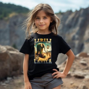 Tricou Copii Tralalelo Tra la la Lirili Larila Funny Italian Brainrot Meme Cactus Elephant T-Shirt