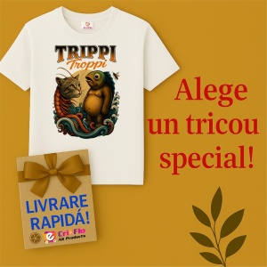 Tricou Copii Tralalelo Tra la la Trippi Troppi Italian Brainrot Meme cat fish or Bear fish T-Shirt - Img 7