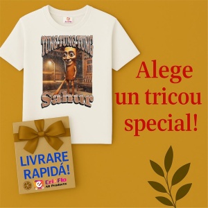 Tricou Copii Tralalelo Tra la la Tung Tung Sahur Funny Italian Brainrot Meme Graphic T-Shirt (1) - Img 7