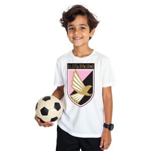 Tricou copii US Citta di Palermo din bumbac 100% - Img 2