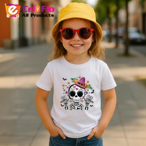 Tricou Craniu elegant cu joben stil dia de los muertos Copii | Dama | Barbat - Img 11
