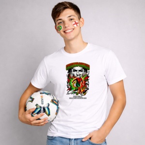 Tricou Cristiano Ronaldo Portugal World Cup Fifa 2026, din bumbac 100%, tricou alb, Copii | Dama | Barbat - Img 2