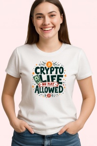 Tricou crypto life no fiat allowed, viata crypto fara fiat permis, Copii | Dama | Barbat - Img 4
