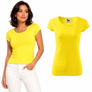 Tricou Damă 100% Bumbac Cambrat – Decolteu Rotund, Mâneci Scurte, 25 Culori | XS-2XL - Img 14