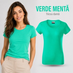Tricou Damă Bumbac 100%, Croială Cambrată, Guler Rotund, Material Confortabil, 14 Culori, Mărimi S–3XL - Img 21
