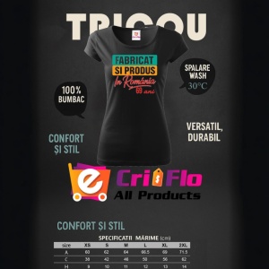 Tricou Damă Cadou 69 ani - Cadou aniverasare Damă Model Fabricat și produs în România - Img 3