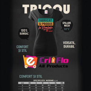 Tricou Damă Cadou 89 ani - Cadou aniverasare Damă Model Fabricat și produs în România - Img 3