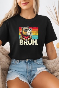 Tricou dama CapyBara - Bruh stil gta - Img 1