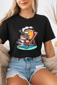 Tricou dama CapyBara - Mananca Ramen