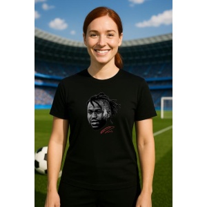 Tricou Dama cu fotbalistul Ademola Lookman-Atalanta BC din bumbac 100% - Img 5