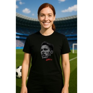 Tricou Dama cu fotbalistul Alex Grimaldo-Bayer Leverkusen din bumbac 100% - Img 8