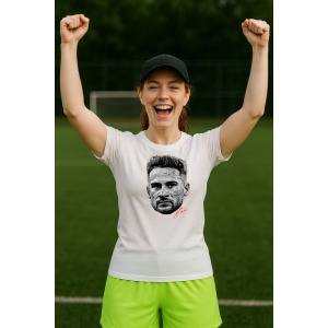 Tricou Dama cu fotbalistul Alexis Mac Allister-Liverpool FC din bumbac 100% - Img 10