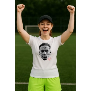 Tricou Dama cu fotbalistul Antony Matheus dos Santos-Manchester United din bumbac 100% - Img 10