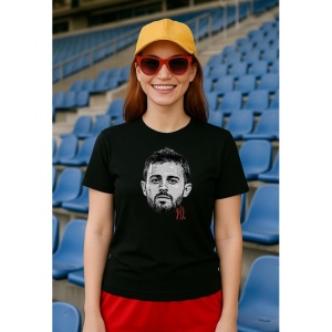 Tricou Dama cu fotbalistul Bernardo Silva-Manchester City din bumbac 100%