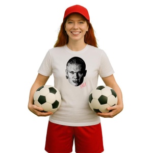 Tricou Dama cu fotbalistul Erling Haaland-Manchester City din bumbac 100% - Img 9