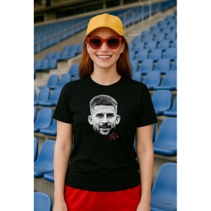 Tricou Dama cu fotbalistul Guglielmo Vicario-Tottenham din bumbac 100% - Img 2
