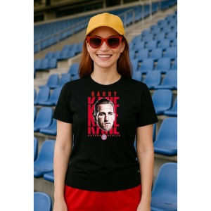 Tricou Dama cu fotbalistul Harry Edward Kane-Bayern Mnchen din bumbac 100% - Img 2