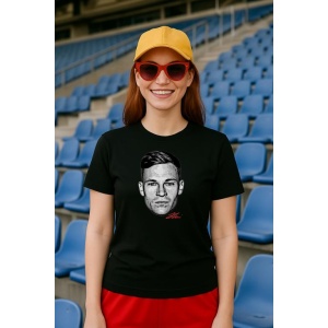 Tricou Dama cu fotbalistul Joshua Kimmich-Bayern Munchen din bumbac 100%