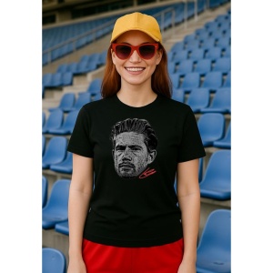 Tricou Dama cu fotbalistul Kevin De Bruyne-Manchester City din bumbac 100% - Img 2