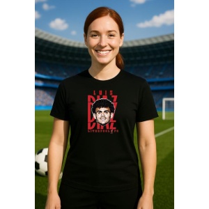 Tricou Dama cu fotbalistul Luis Fernando Daz Marulanda-Liverpool FC din bumbac 100% - Img 5