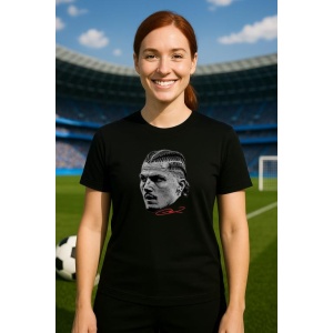 Tricou Dama cu fotbalistul Marcel Sabitzer-Borussia Dortmund din bumbac 100% - Img 6