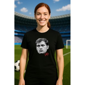 Tricou Dama cu fotbalistul Nicol Barella-Inter Milano din bumbac 100% - Img 6