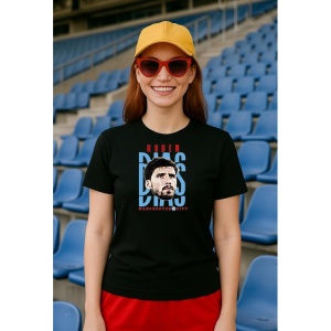 Tricou Dama cu fotbalistul Rben Santos Gato Alves Dias-Manchester City din bumbac 100%