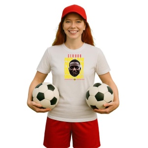 Tricou Dama cu fotbalistul Serhou Yadaly Guirassy-Borussia Dortmund din bumbac 100% - Img 9