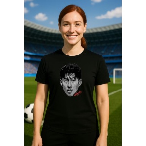 Tricou Dama cu fotbalistul Son Heung-min-Tottenham Hotspur din bumbac 100% - Img 6