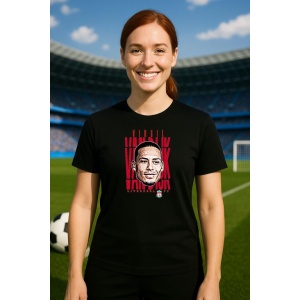 Tricou Dama cu fotbalistul Virgil van Dijk-Liverpool FC din bumbac 100% - Img 8