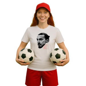 Tricou Dama cu fotbalistul Zlatan Ibrahimovic-AC Milan din bumbac 100% - Img 8