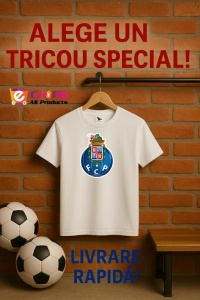 Tricou dama cu logo stema FC Porto Portugalia , din bumbac 100% - Img 10