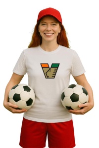 Tricou dama cu logo stema Venezia FC Italia , din bumbac 100% - Img 3