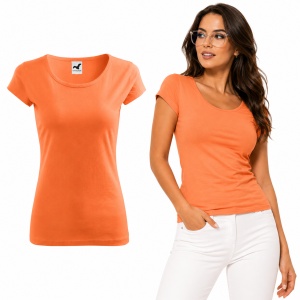 Tricou Damă din Bumbac 100% – Cambrat, Decolteu Rotund, Mâneci Scurte | 25 de Culori - Img 19