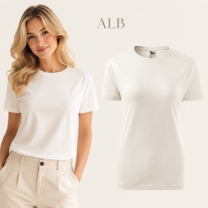 Tricou Damă din Bumbac 100%, Guler Rotund, Slim fit cambrat, XS-2XL, 23 Culori - Img 33