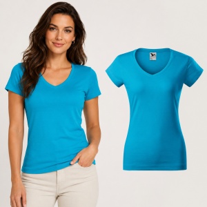 Tricou damă Malfini 162 Fit V-Neck, guler în V, 100% bumbac, 180 g/m², croială cambrată, 13 culori - Img 13