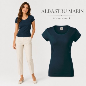 Tricou Damă Malfini Viper 161, 100% Bumbac, Single Jersey, Guler Rotund cu Decolteu Adânc, Croială Cambrată, 180 g/m², 13 Nuanțe, XS–2XL - Img 10