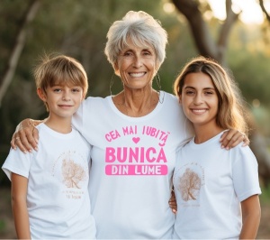 Tricou dama personalizat Cea mai iubita Bunica din lume!