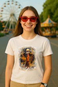 Tricou Dama Tralalero TraLaLa cu Brainrot Humor Gen Z - Img 4