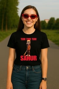 Tricou Dama Tralalero TraLaLa cu Funny tum tum tum sahur italian brainrot gen z - Img 5
