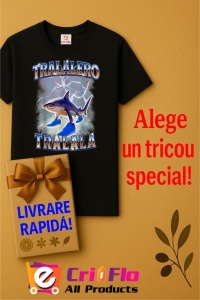Tricou Dama Tralalero TraLaLa cu Tralalero Tralala Bootleg Brainrot Italian Brainrot Meme - Img 8