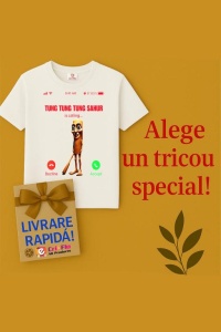 Tricou Dama Tralalero TraLaLa cu Tung Tung Tung Sahur Italian Brainrot Meme - Img 9