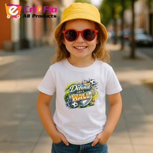 Tricou Defend Like A Wall Portar Fotbal V1, din bumbac 100% , tricou alb pentru Copii | Dama | Barbat - Img 5