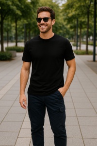 Tricou din bumbac bărbați Classic New 132 - Img 21