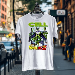 Tricou din bumbac, personalizat haios pentru copii cu Cell Dragon Ball Z - cadou - Img 5