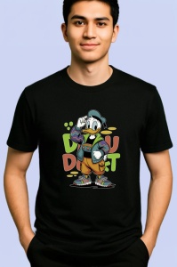 Tricou Donald Duck – Urban Style Peace Copii | Dama | Barbat, negru - Img 4