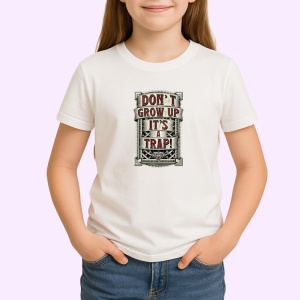 Tricou Dont Grow Up Its A Trap Poster, Copii | Dama | Barbat - Img 3